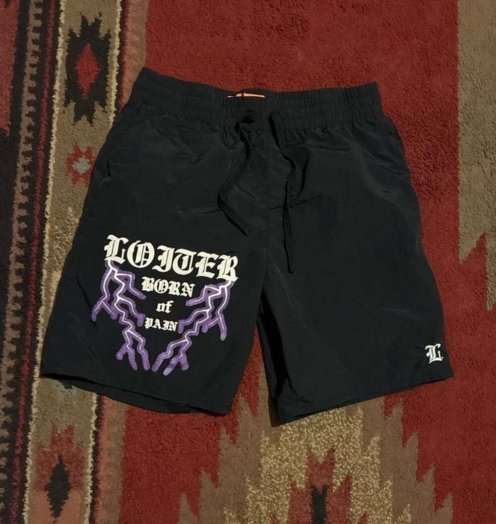 Loiter Born of Pain Black Shorts